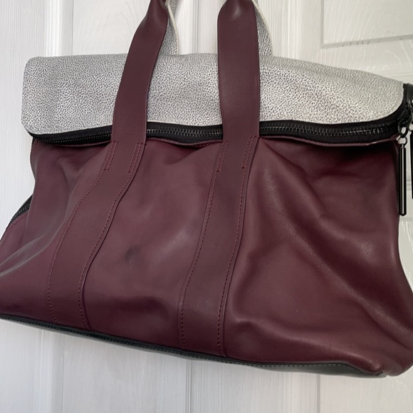 3.1 PHILLIP LIM 31 HOUR BAG Burgundy cowhide color - Picture 6 of 12